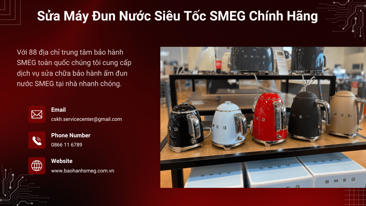 Sửa ấm đun nước Smeg tại nhà